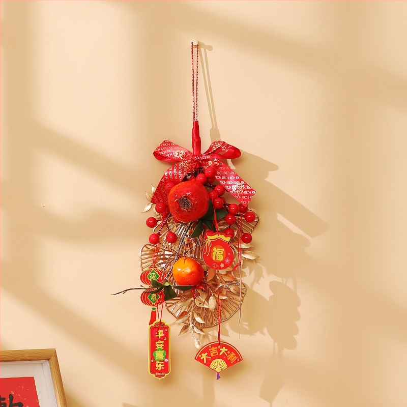 Ukselinke käepideme jaoks mõeldud langev dekoratsioon, millel on Fu sümbol ja Madude aasta, Kevadfestivalile; PP kotis pakendatud; materjal: Muu; bränd: Happy xiaoer