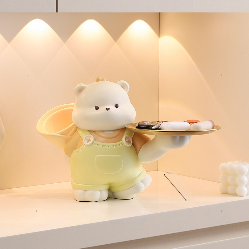 Vaigust sissekäigu ornament karu motiiviga – sissekäigu dekoratsioon, vaigukäsitöö