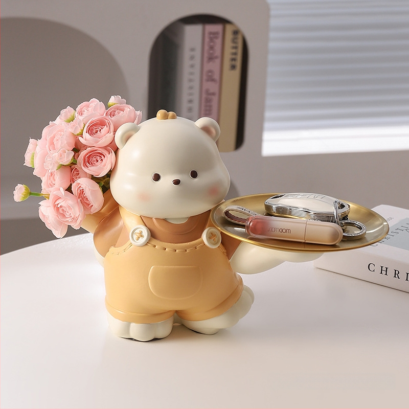 Vaigust sissekäigu ornament karu motiiviga – sissekäigu dekoratsioon, vaigukäsitöö