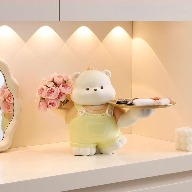 Vaigust sissekäigu ornament karu motiiviga – sissekäigu dekoratsioon, vaigukäsitöö