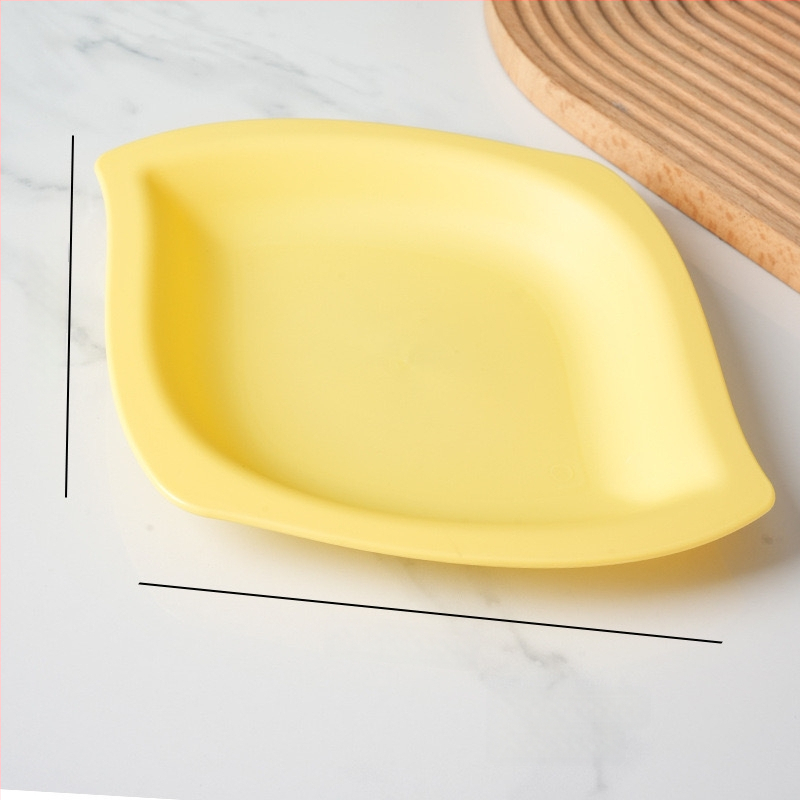 Mango kujuline suupiste taldrik, karikatuuri stiilis, kukkumiskindel, paks plastik