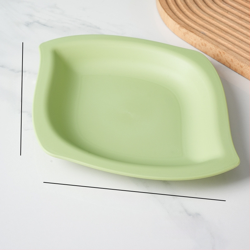 Mango kujuline suupiste taldrik, karikatuuri stiilis, kukkumiskindel, paks plastik