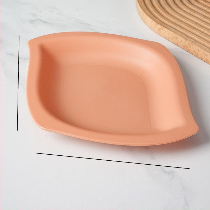 Mango kujuline suupiste taldrik, karikatuuri stiilis, kukkumiskindel, paks plastik