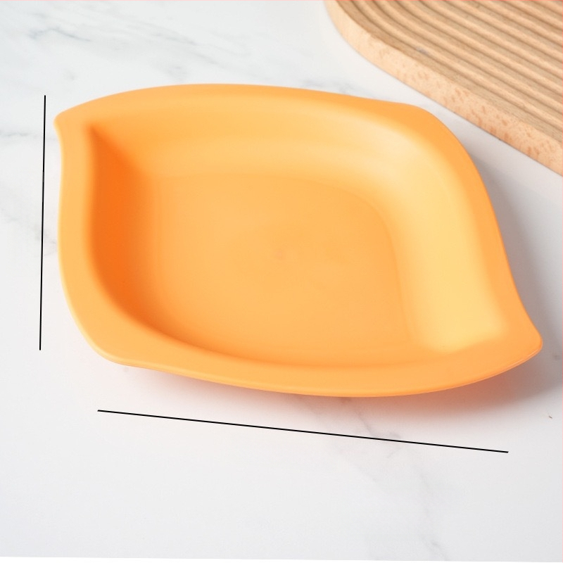 Mango kujuline suupiste taldrik, karikatuuri stiilis, kukkumiskindel, paks plastik