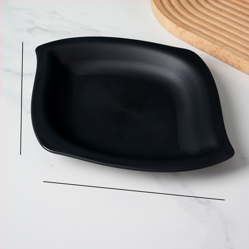 Mango kujuline suupiste taldrik, karikatuuri stiilis, kukkumiskindel, paks plastik