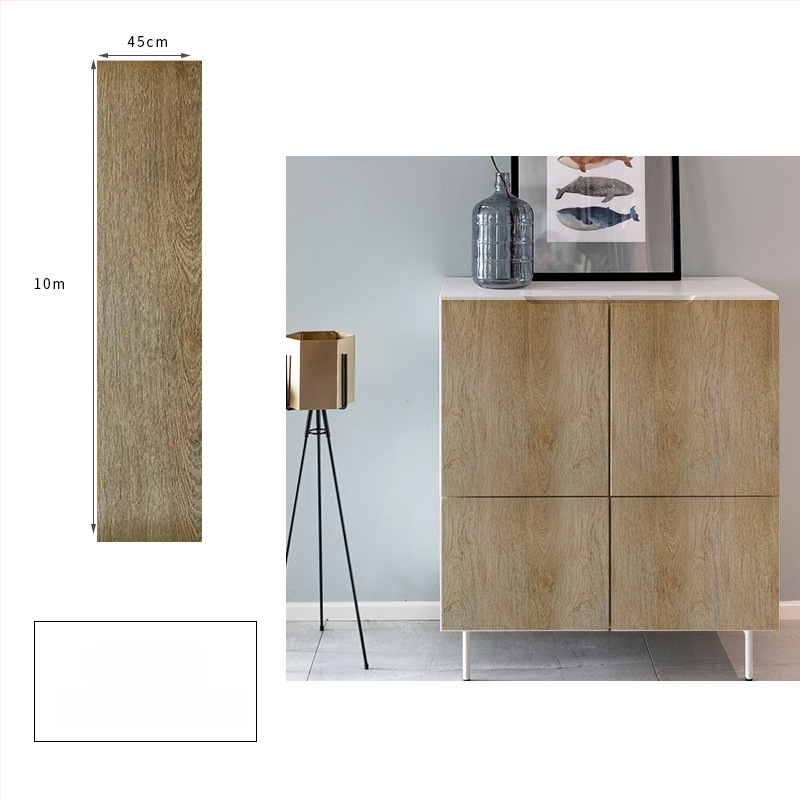 PVC koka graudu faktūras pašlīmējamā tapete sienām un mēbeļu renovācijai, ūdensizturīga sienas pārklājums