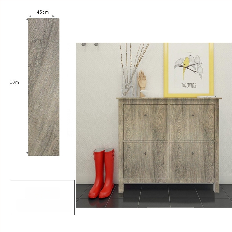 PVC koka graudu faktūras pašlīmējamā tapete sienām un mēbeļu renovācijai, ūdensizturīga sienas pārklājums