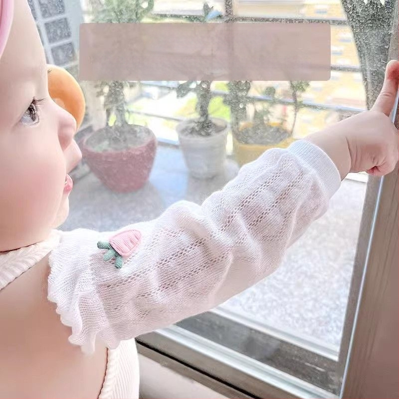 Bērnu saules aizsargājošas piedurknes, elpojošas, pret odiem, roku aizsardzība zīdaiņiem