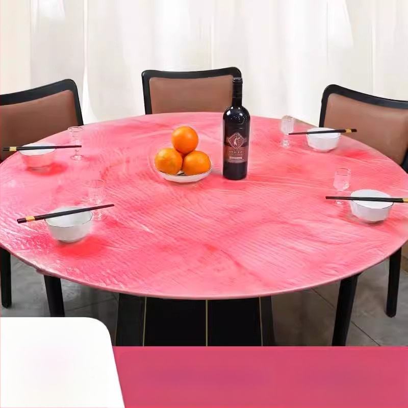 Ühekordne PE laua kate, Ühtlase mustriga, Paksus 1, Zhejiang päritolu