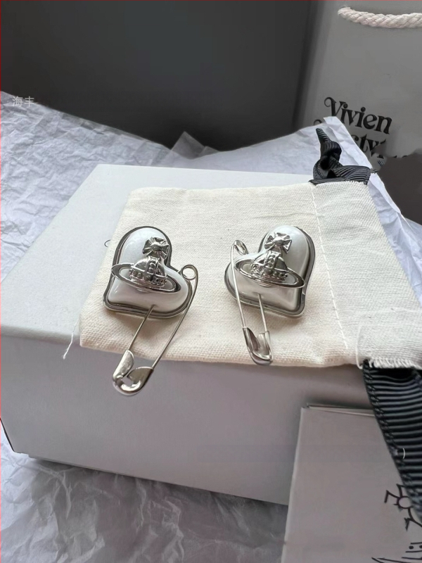 Kõrvarõngad südamekujuline lipsukujundusega, sulam, elektroplaaditud, kerge luksusstiil