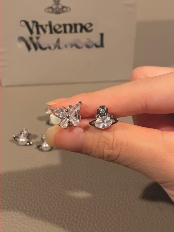 Kõrvarõngad südamekujuline lipsukujundusega, sulam, elektroplaaditud, kerge luksusstiil