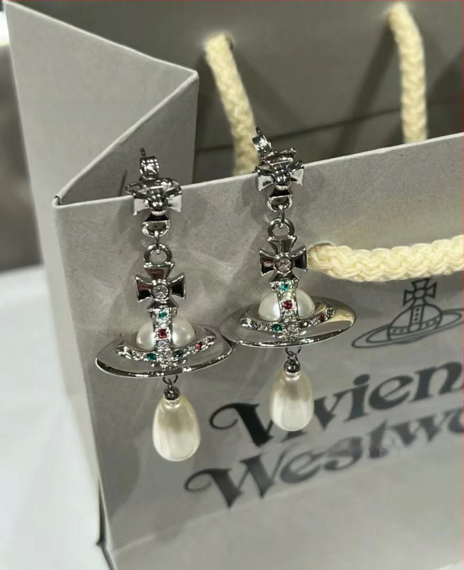 Kõrvarõngad südamekujuline lipsukujundusega, sulam, elektroplaaditud, kerge luksusstiil