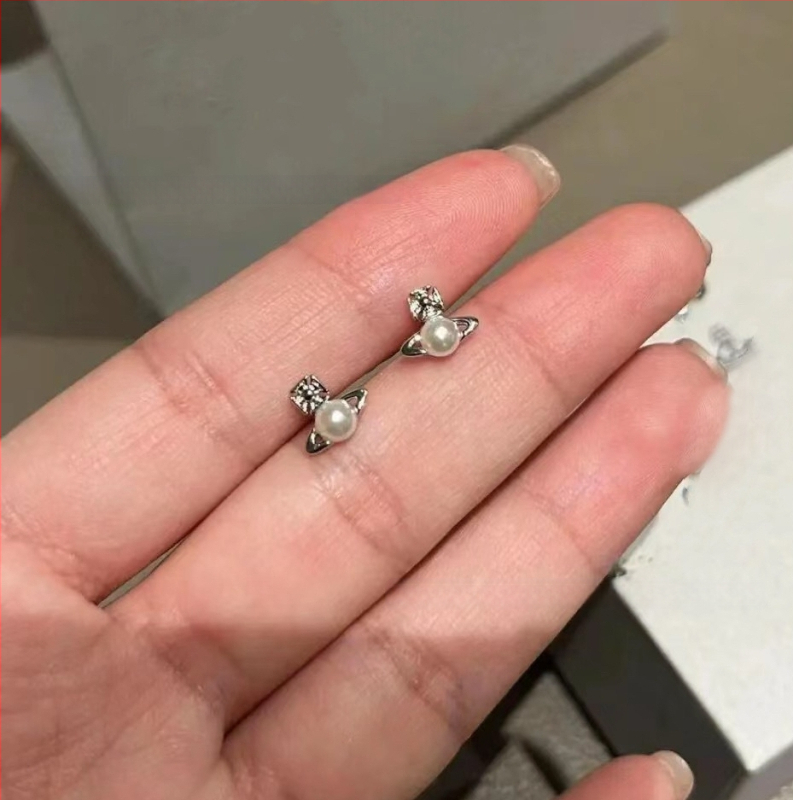 Kõrvarõngad südamekujuline lipsukujundusega, sulam, elektroplaaditud, kerge luksusstiil