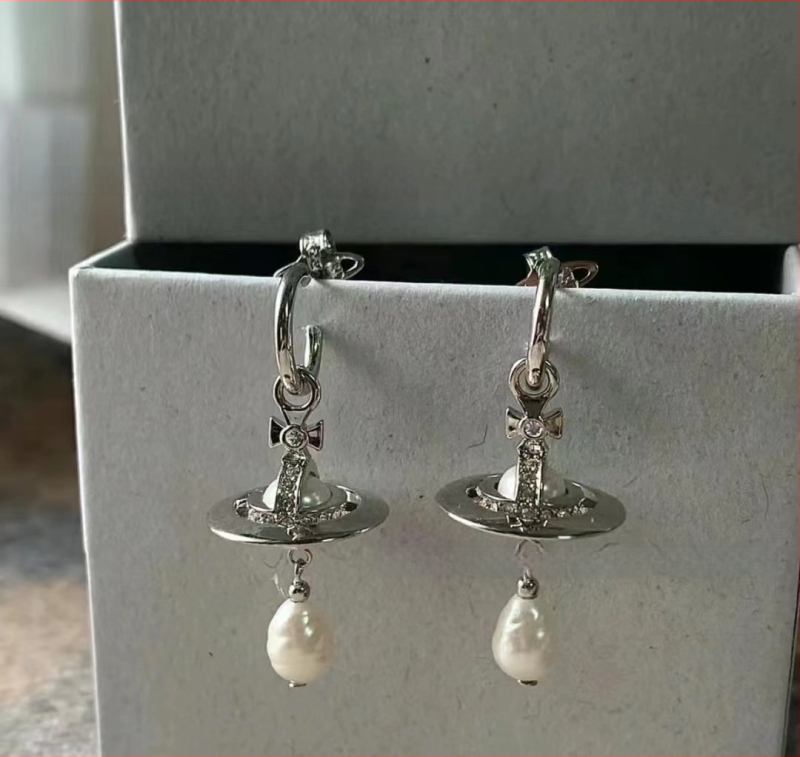 Kõrvarõngad südamekujuline lipsukujundusega, sulam, elektroplaaditud, kerge luksusstiil