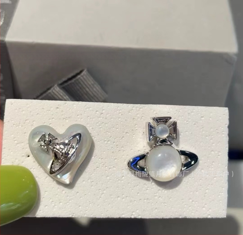 Kõrvarõngad südamekujuline lipsukujundusega, sulam, elektroplaaditud, kerge luksusstiil