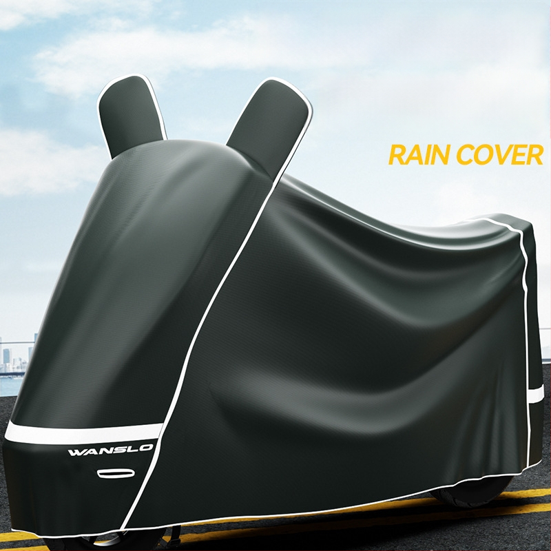 Elektrinio transporto priemonių uždangalas – dulkių, lietaus ir saulės apsauga – minimalistinis stilius, Oxford audinys, tinkamas elektriniams transporteriams ir motocikliams