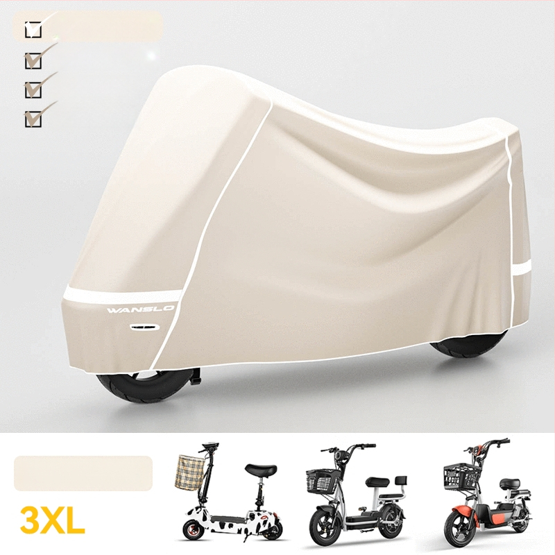 Elektrinio transporto priemonių uždangalas – dulkių, lietaus ir saulės apsauga – minimalistinis stilius, Oxford audinys, tinkamas elektriniams transporteriams ir motocikliams