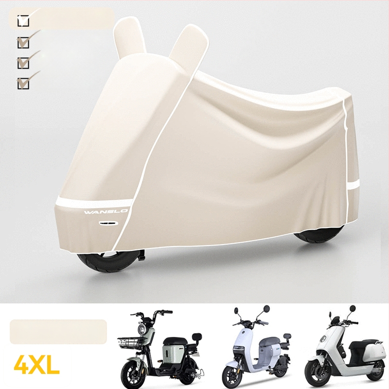 Elektrinio transporto priemonių uždangalas – dulkių, lietaus ir saulės apsauga – minimalistinis stilius, Oxford audinys, tinkamas elektriniams transporteriams ir motocikliams