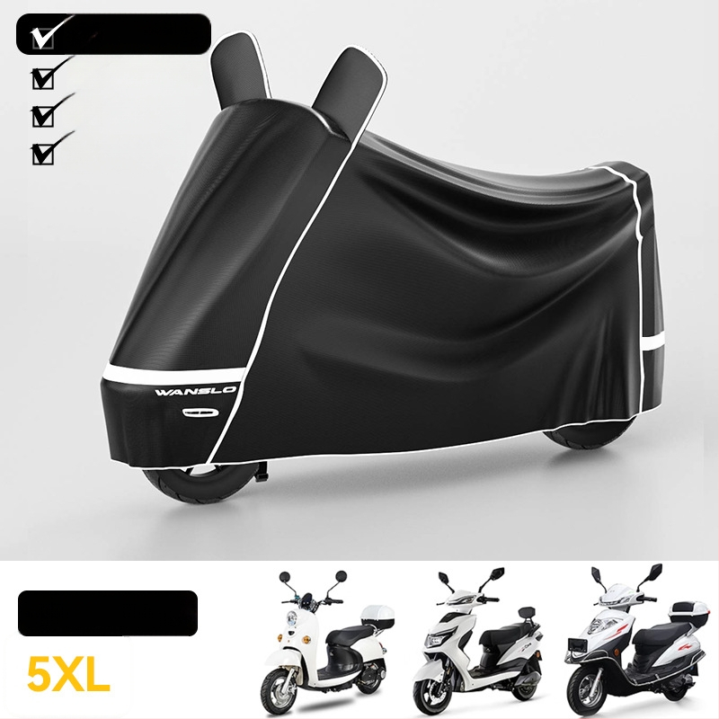 Elektrinio transporto priemonių uždangalas – dulkių, lietaus ir saulės apsauga – minimalistinis stilius, Oxford audinys, tinkamas elektriniams transporteriams ir motocikliams