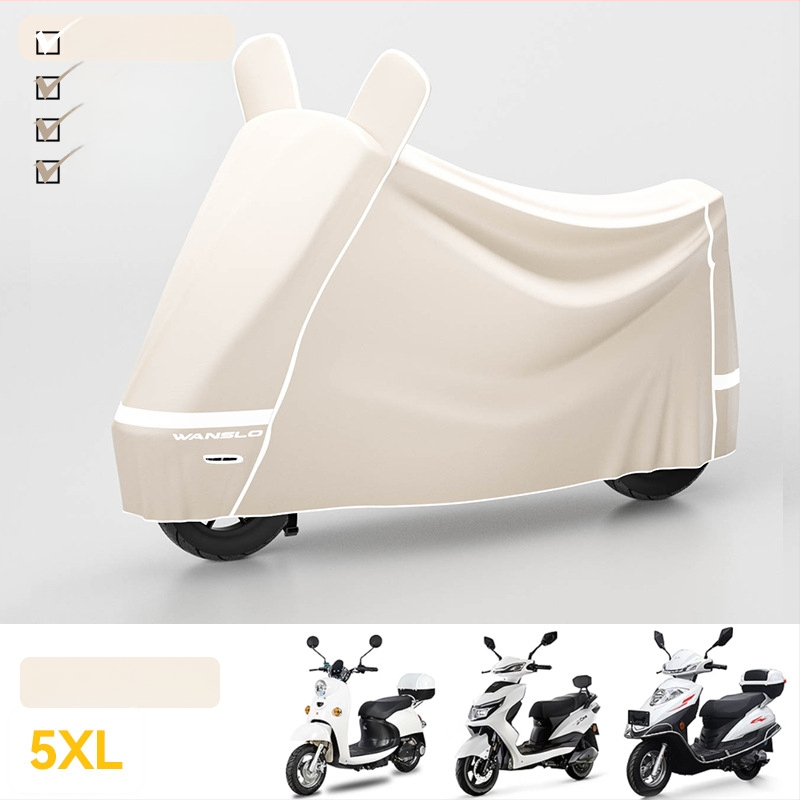 Elektrinio transporto priemonių uždangalas – dulkių, lietaus ir saulės apsauga – minimalistinis stilius, Oxford audinys, tinkamas elektriniams transporteriams ir motocikliams