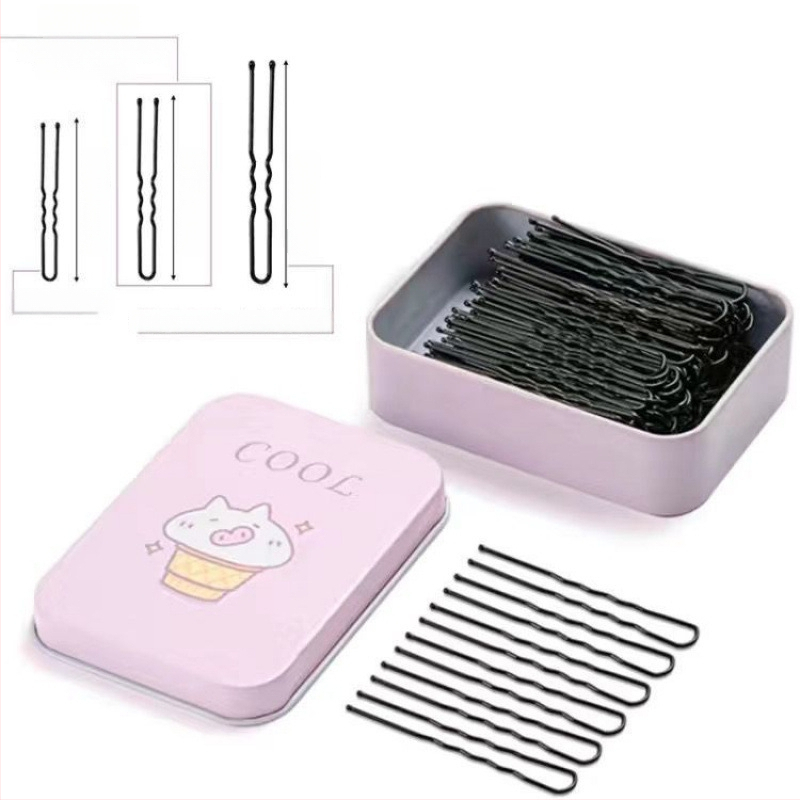 U-kujuline juukseklips, metallist juuksekleep, nähtamatu fikseerimispin lastele