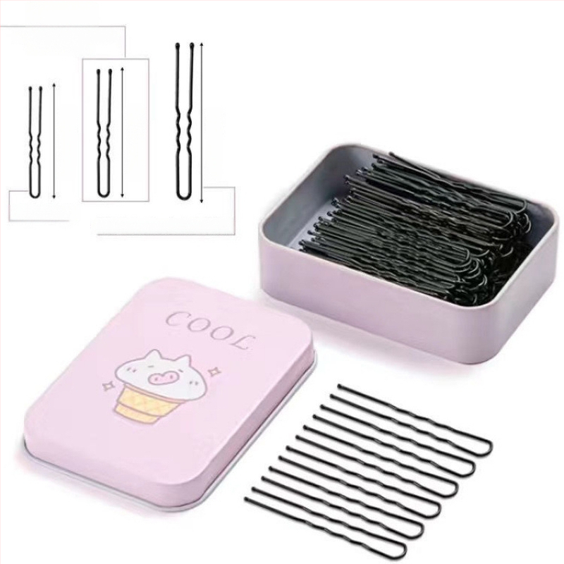 U-kujuline juukseklips, metallist juuksekleep, nähtamatu fikseerimispin lastele