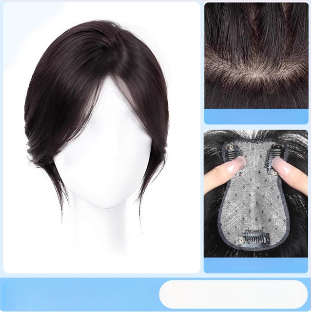 Topper juuksed inimeste juustest, mudel F520, kinnitamise mehhanism, sirged juuksed, sobib värvimiseks ja permimiseks