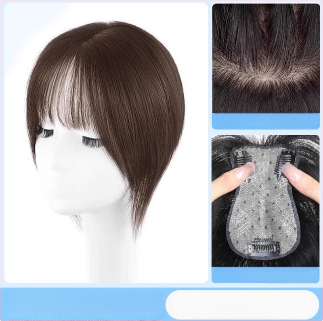 Topper juuksed inimeste juustest, mudel F520, kinnitamise mehhanism, sirged juuksed, sobib värvimiseks ja permimiseks