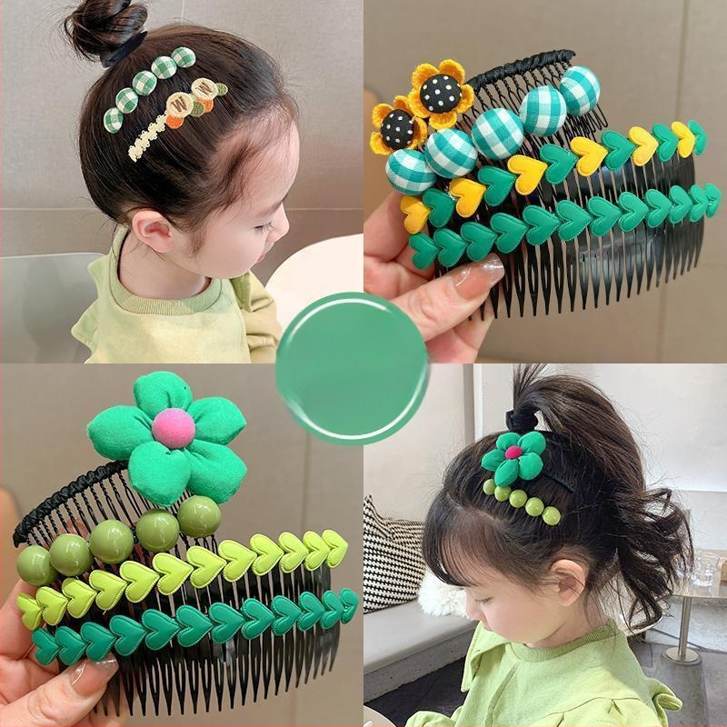 Laste juukseklips südame motiiviga, käsitöö, plastik/resiin, kohandatav.