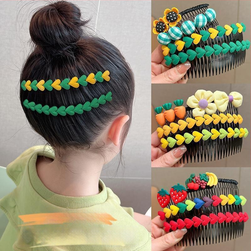 Laste juukseklips südame motiiviga, käsitöö, plastik/resiin, kohandatav.