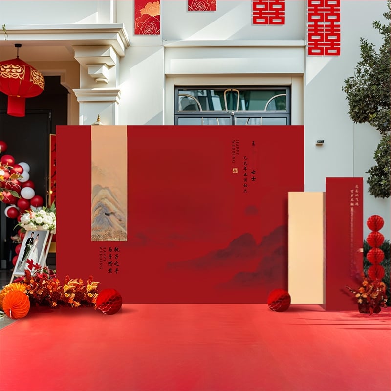 Pulmade taust Hiina stiilis KT-tahvliga ning siidist lilledega väliefotode jaoks (Materjal: siidist lilled; Tüüp: KT-tahvel; Kuju: ristkülik; Logo trükk: Pole võimalik; Kategooria: Õhupallid)