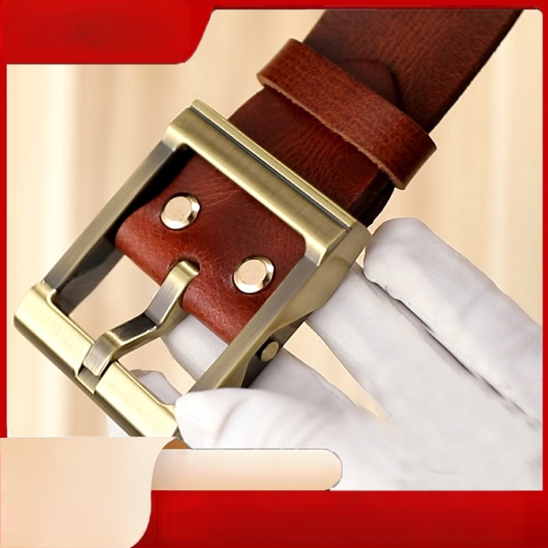 Meeste ehtne nahast vöö, alloy sprādze, kinnitusega nupuga, kaubamärk L.RIDING PULO, äri-/universaalne minimalist stiil