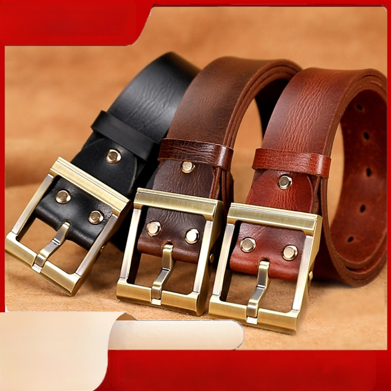 Meeste ehtne nahast vöö, alloy sprādze, kinnitusega nupuga, kaubamärk L.RIDING PULO, äri-/universaalne minimalist stiil