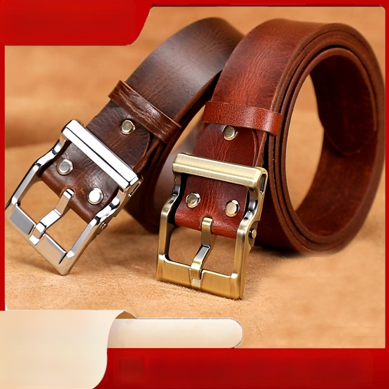 Meeste ehtne nahast vöö, alloy sprādze, kinnitusega nupuga, kaubamärk L.RIDING PULO, äri-/universaalne minimalist stiil