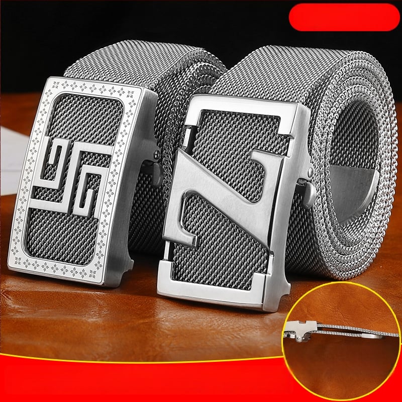 Meeste vöönsulg 304 roostevabast terasest, automaatne klõps, täismetallist disain, harjatud viimistlus, tänav stiil (Materjal: Metall; Klõps: Automaatne; Viimistlus: Harjatud; Stiil: Tänav/Isiksus/Unisex)