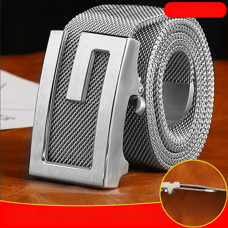 Meeste vöönsulg 304 roostevabast terasest, automaatne klõps, täismetallist disain, harjatud viimistlus, tänav stiil (Materjal: Metall; Klõps: Automaatne; Viimistlus: Harjatud; Stiil: Tänav/Isiksus/Unisex)