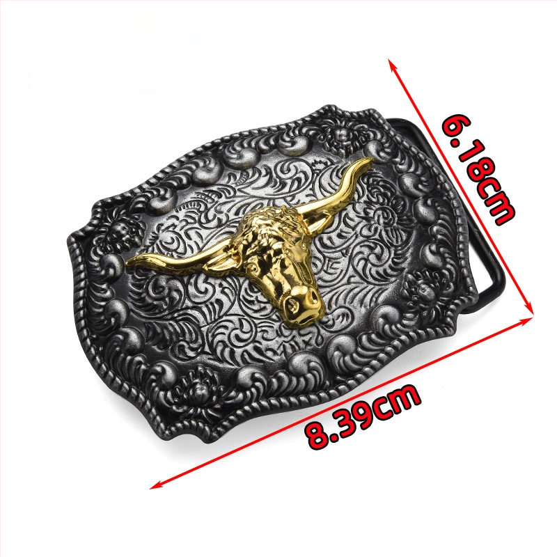 Punk metallist vöökinnitus, ristkülikukujulise plaadiga, looma mustriga