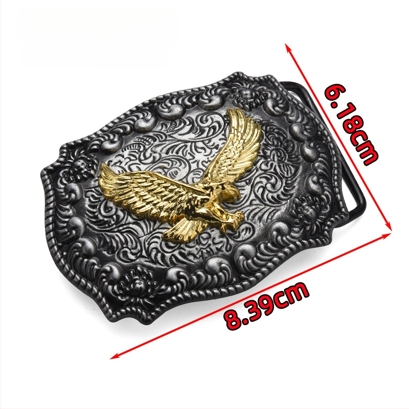 Punk metallist vöökinnitus, ristkülikukujulise plaadiga, looma mustriga