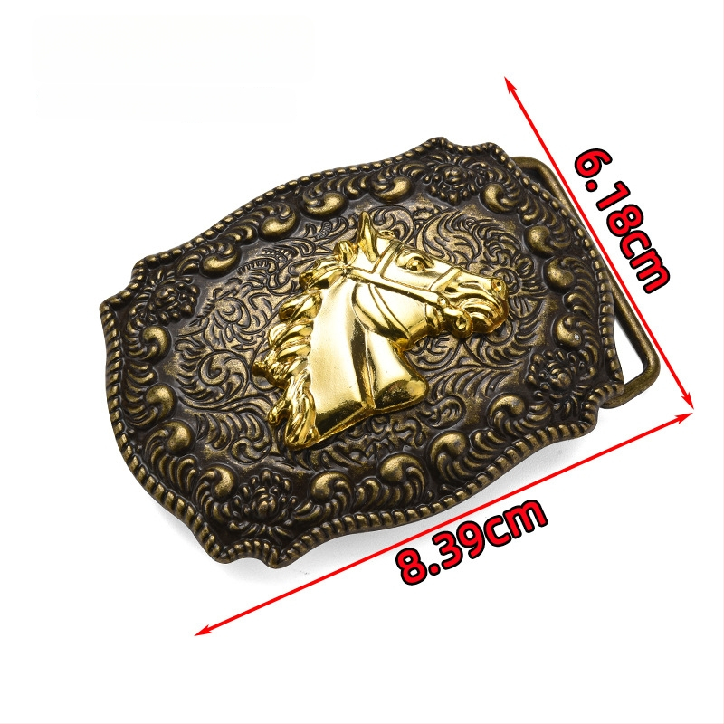 Punk metallist vöökinnitus, ristkülikukujulise plaadiga, looma mustriga