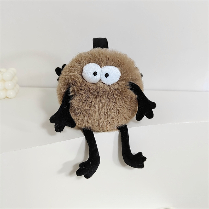 Plūšas ausu aizsargi – saliekams dizains, karikatūras raksts, ziemas lietošanai