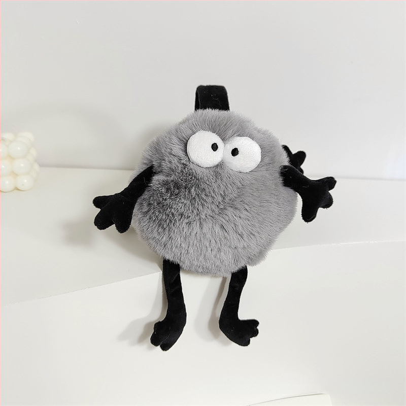 Plūšas ausu aizsargi – saliekams dizains, karikatūras raksts, ziemas lietošanai