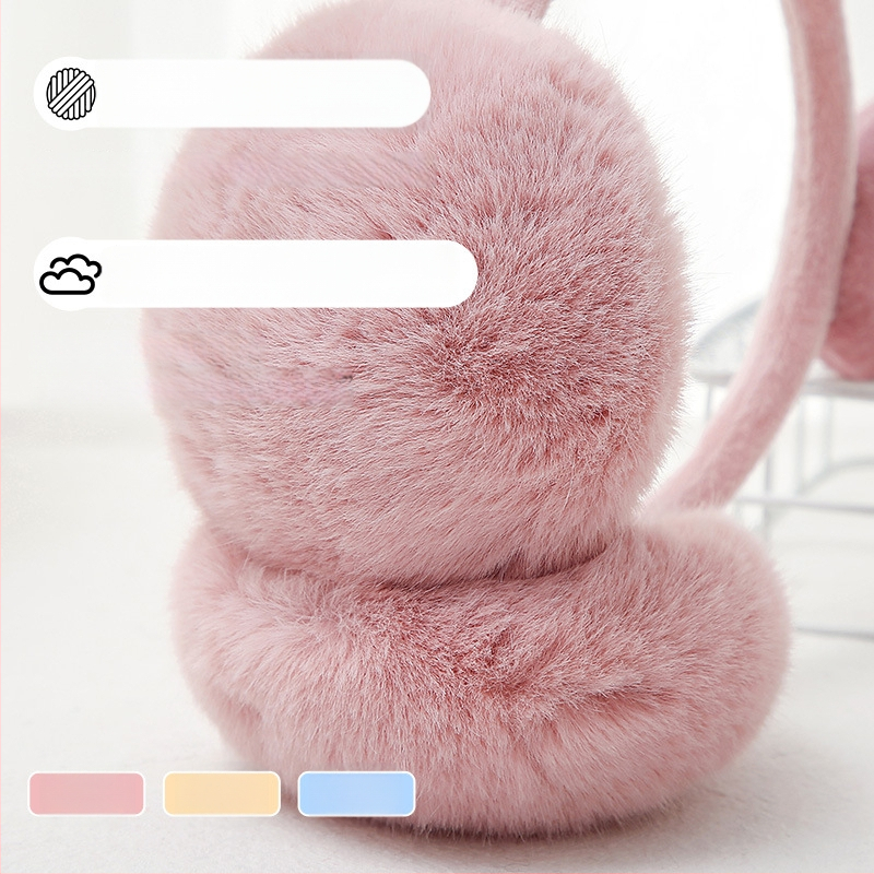 Bērnu ausu aizsargi ar kaķēna ausīm, ar flīsa odere, salokāmi, mākslīgā zaķa kažoks, vecums 3–12 gadi