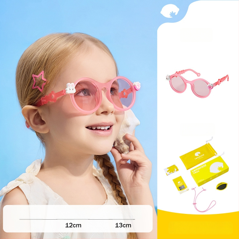 Bērnu saulesbrilles Lemonkid polarizētas UV400 ar riņķveida rāmi TAC lēcas
