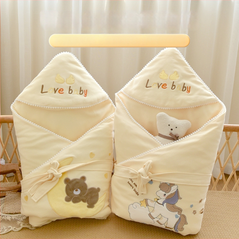 Tipo A 100% medvilninė kūdikio įvyniojimo pledas, medvilnės užpildas, medvilnės audinys, 0,55–1,0 kg, žiema