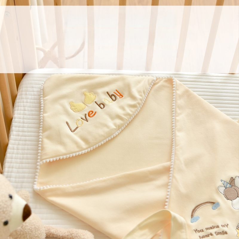 Tipo A 100% medvilninė kūdikio įvyniojimo pledas, medvilnės užpildas, medvilnės audinys, 0,55–1,0 kg, žiema