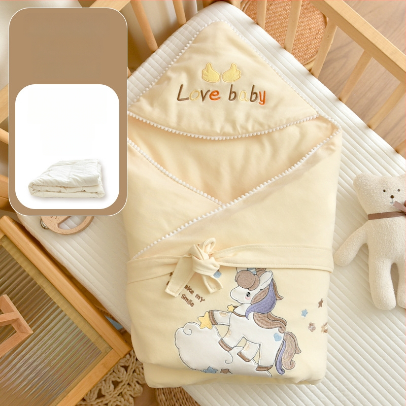 Tipo A 100% medvilninė kūdikio įvyniojimo pledas, medvilnės užpildas, medvilnės audinys, 0,55–1,0 kg, žiema