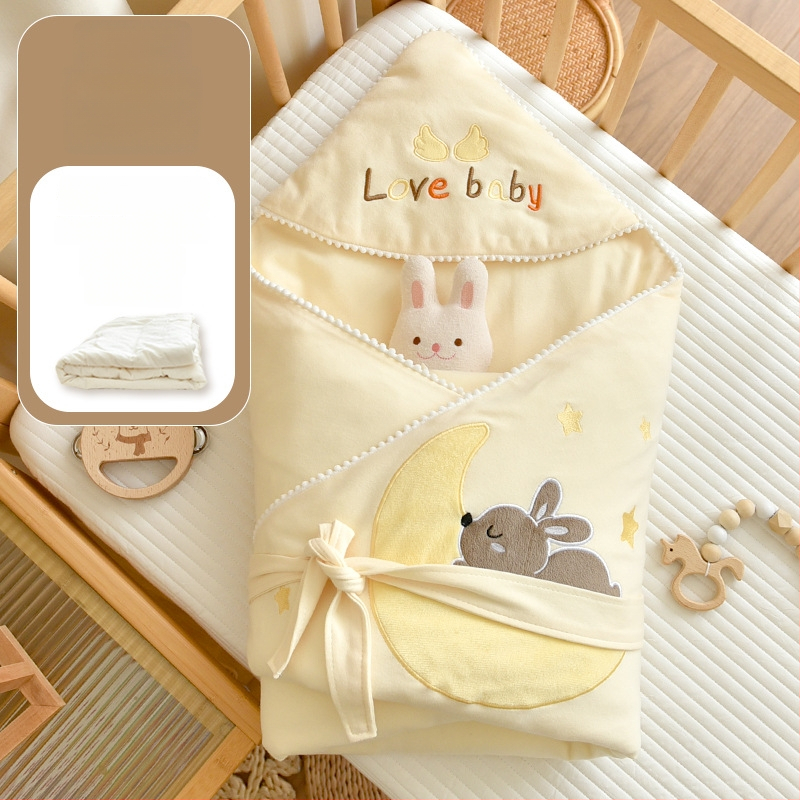 Tipo A 100% medvilninė kūdikio įvyniojimo pledas, medvilnės užpildas, medvilnės audinys, 0,55–1,0 kg, žiema