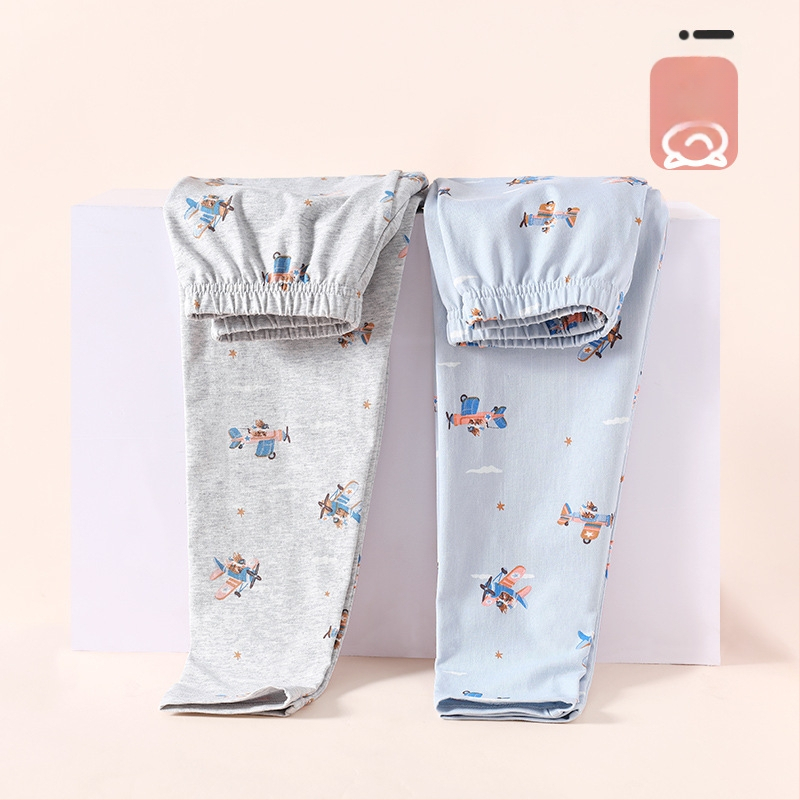 Berniukams skirti medvilnės-vilos ilgos kelnės, viduryje juosmens, 100% medvilnė, ruduo–žiema, 3–8 metų