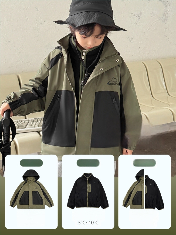 Berniška 3-in-1 kemperio striukė su nuimamą pamušalą, atspari vandeniui 3000mm, 100% poliesteris, vidutinio ilgio