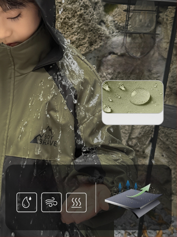 Berniška 3-in-1 kemperio striukė su nuimamą pamušalą, atspari vandeniui 3000mm, 100% poliesteris, vidutinio ilgio